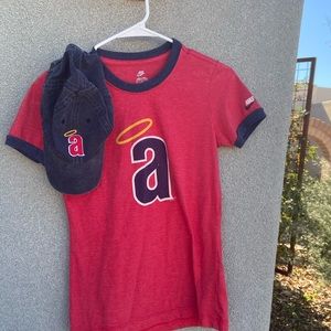 Angel’s Nike shirt and hat. Only shirt is Nike.